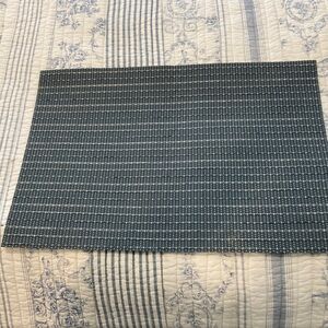 Gray & White Striped Placemats